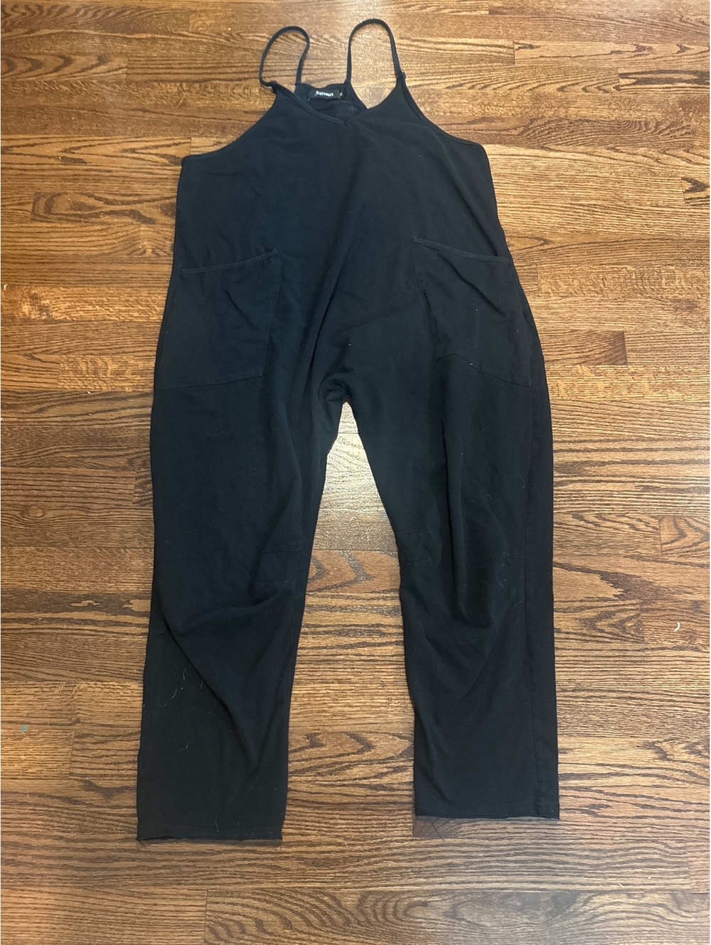 Cotton Black Jumpsuit Size Medium